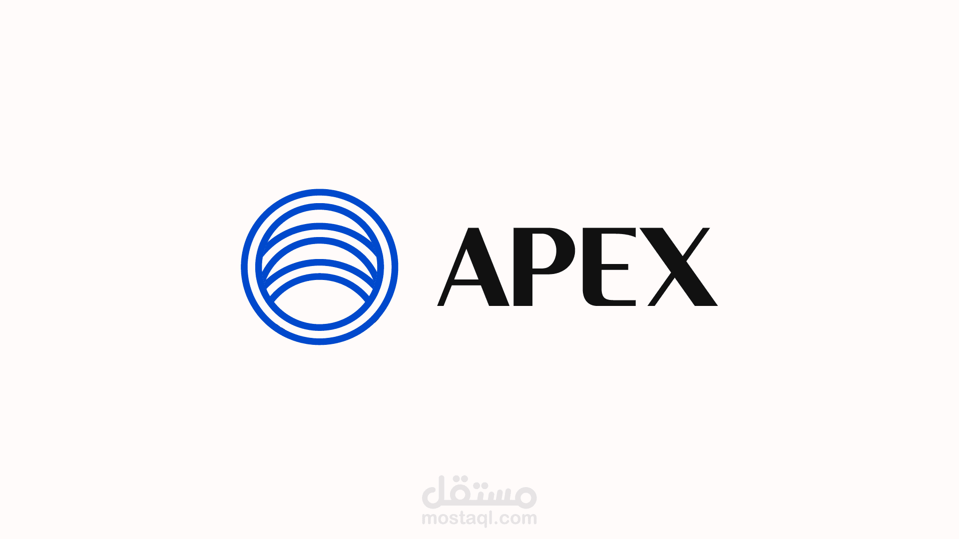 تطوير الهوية البصرية المتكاملة وبناء دليل العلامة التجارية لشركة APEX الرقمية
