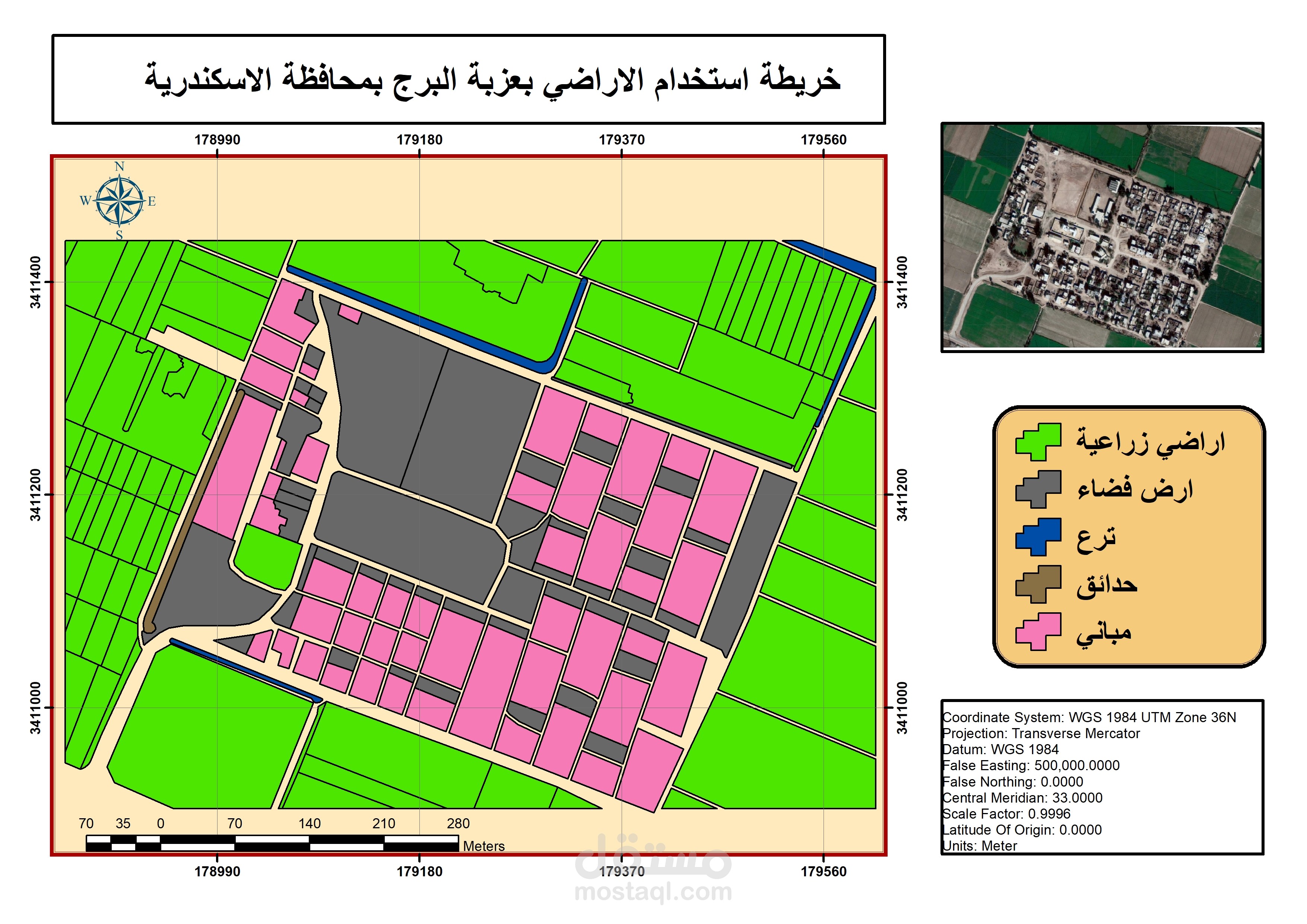 create layout for land use map