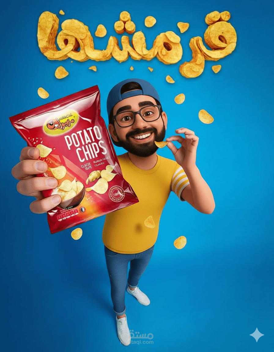 إعلان لشبس على طراز شخصيات Pixar-style