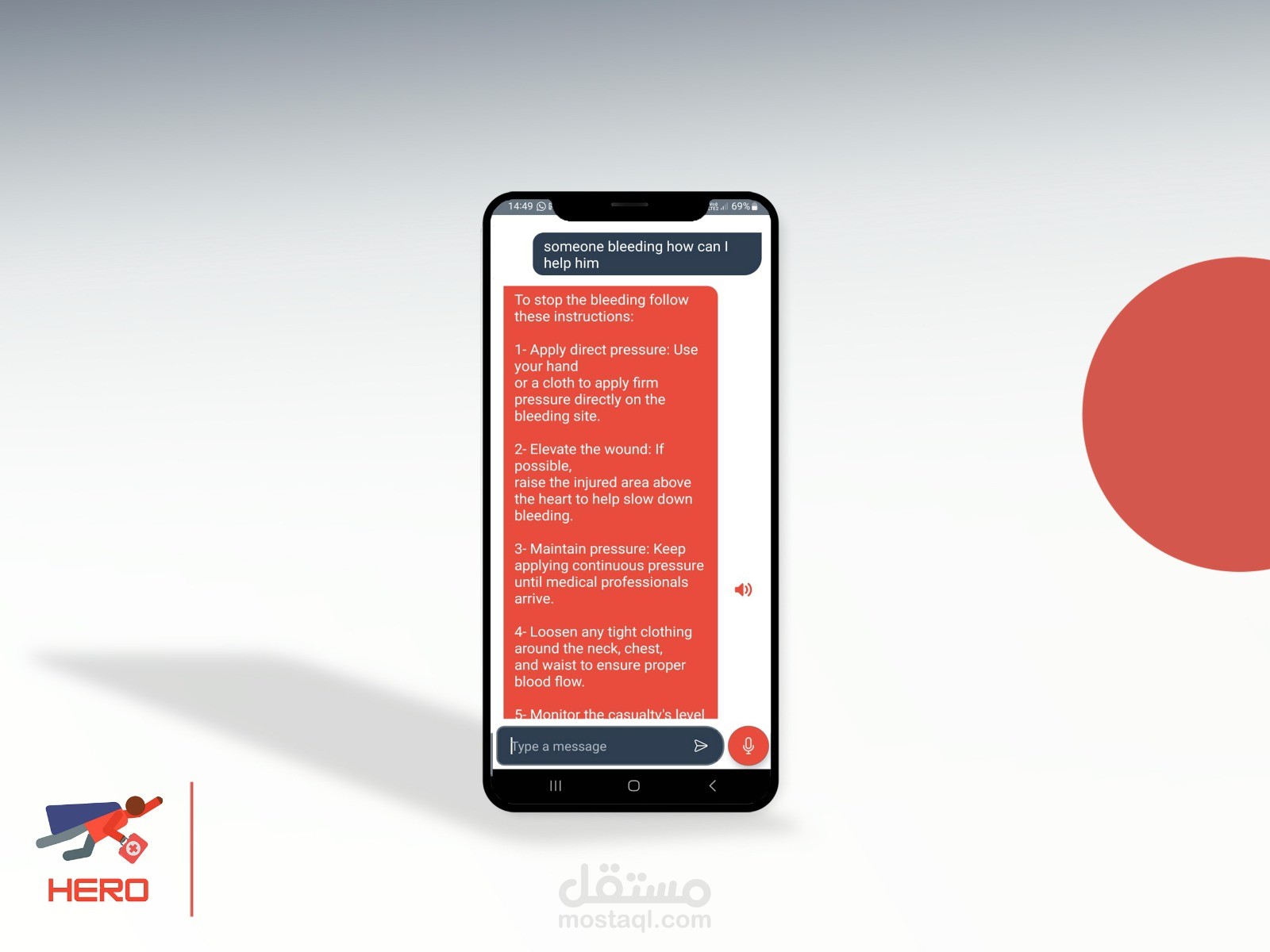 Chatbot for emergency help