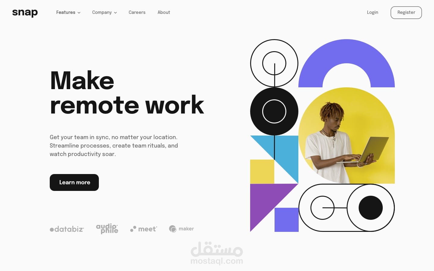 صفحة هبوط (Landing)