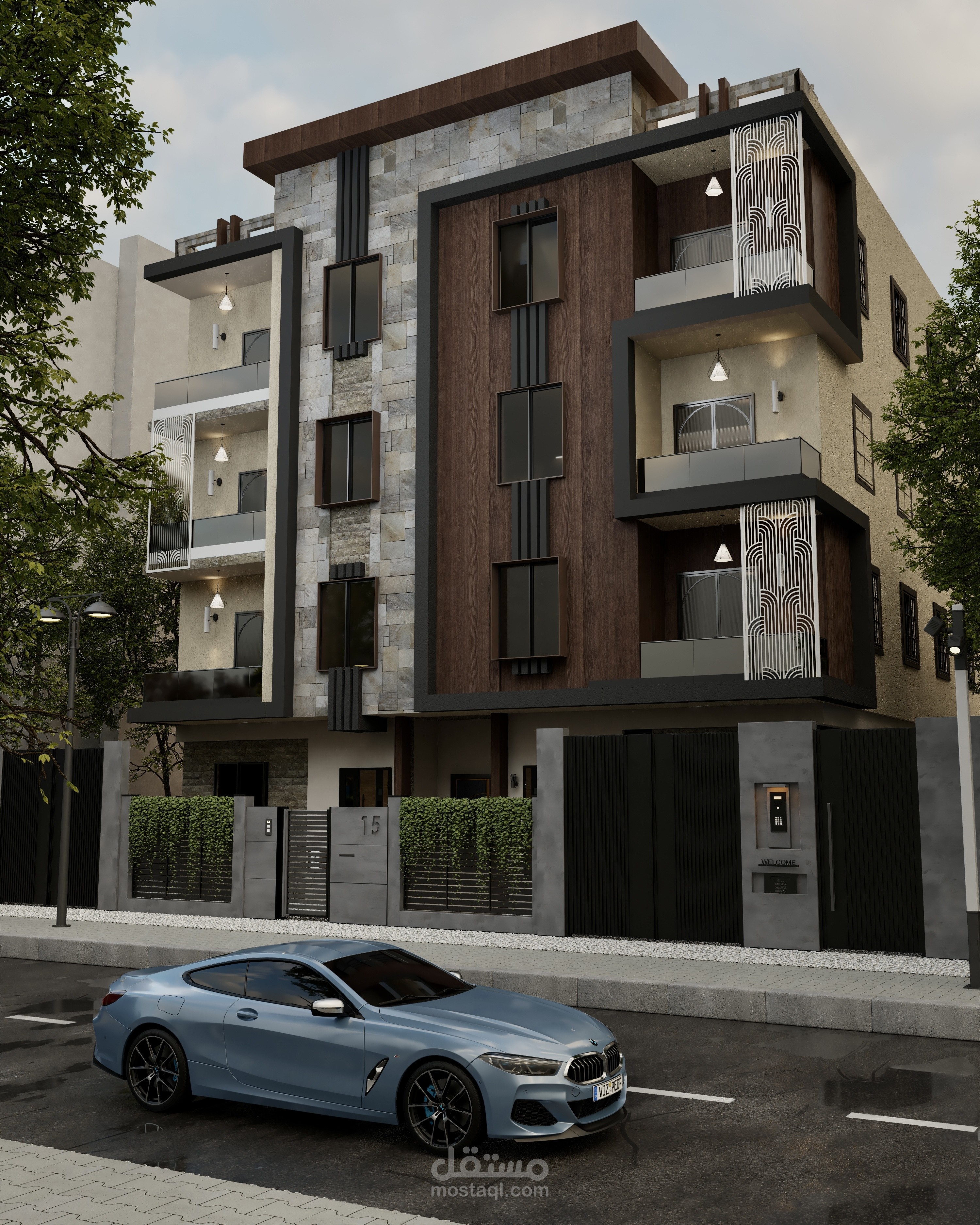 عمارة سكنية بالقاهرة الجديدة