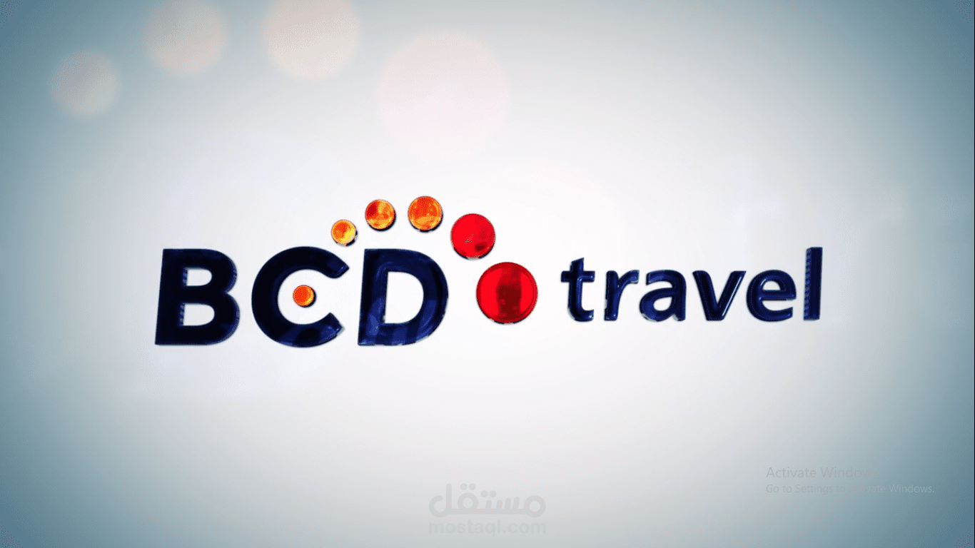 جرافيك مقدمة شعار شركة BCD travel