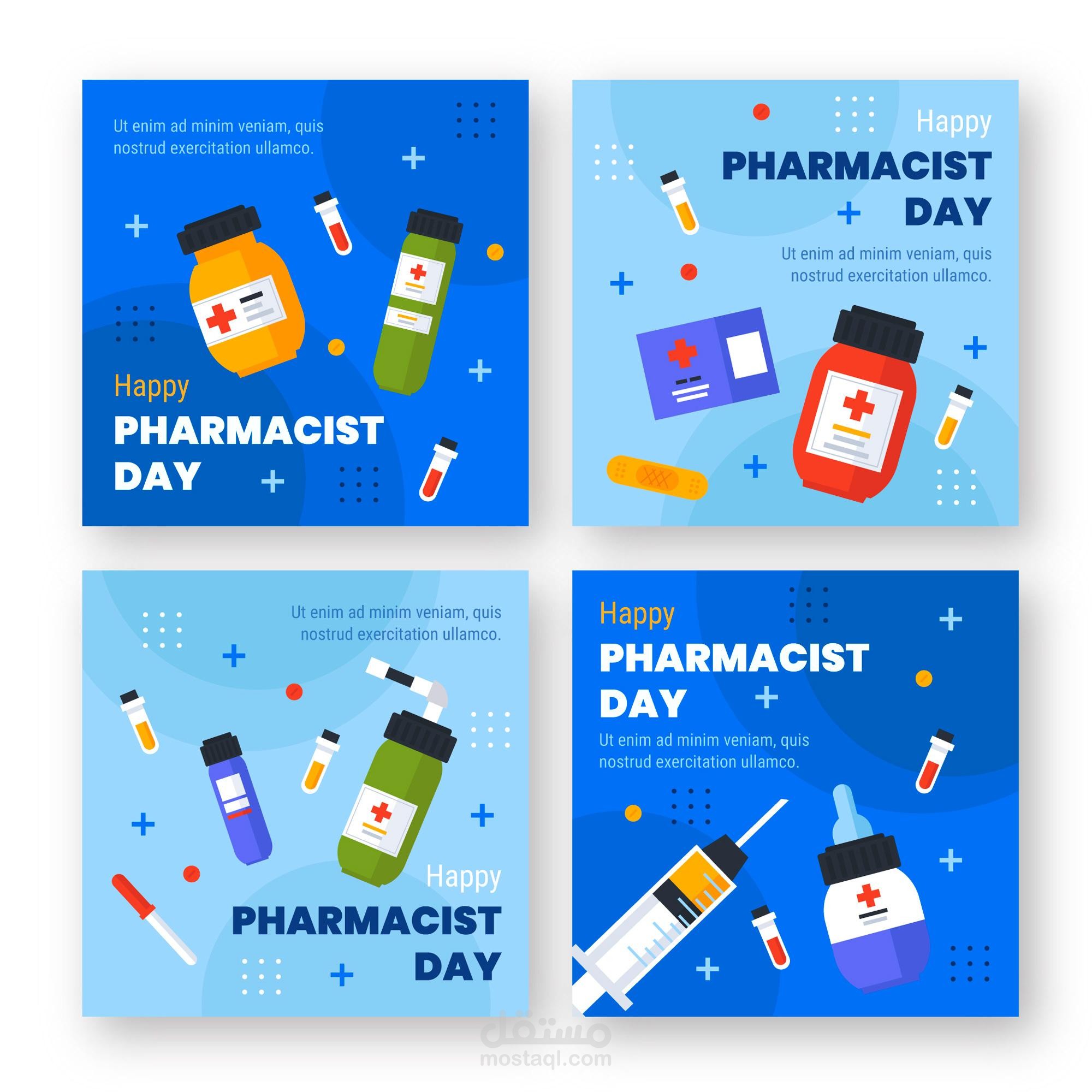 تصميم بمناسبة يوم الصيدلي Pharmacist's Day