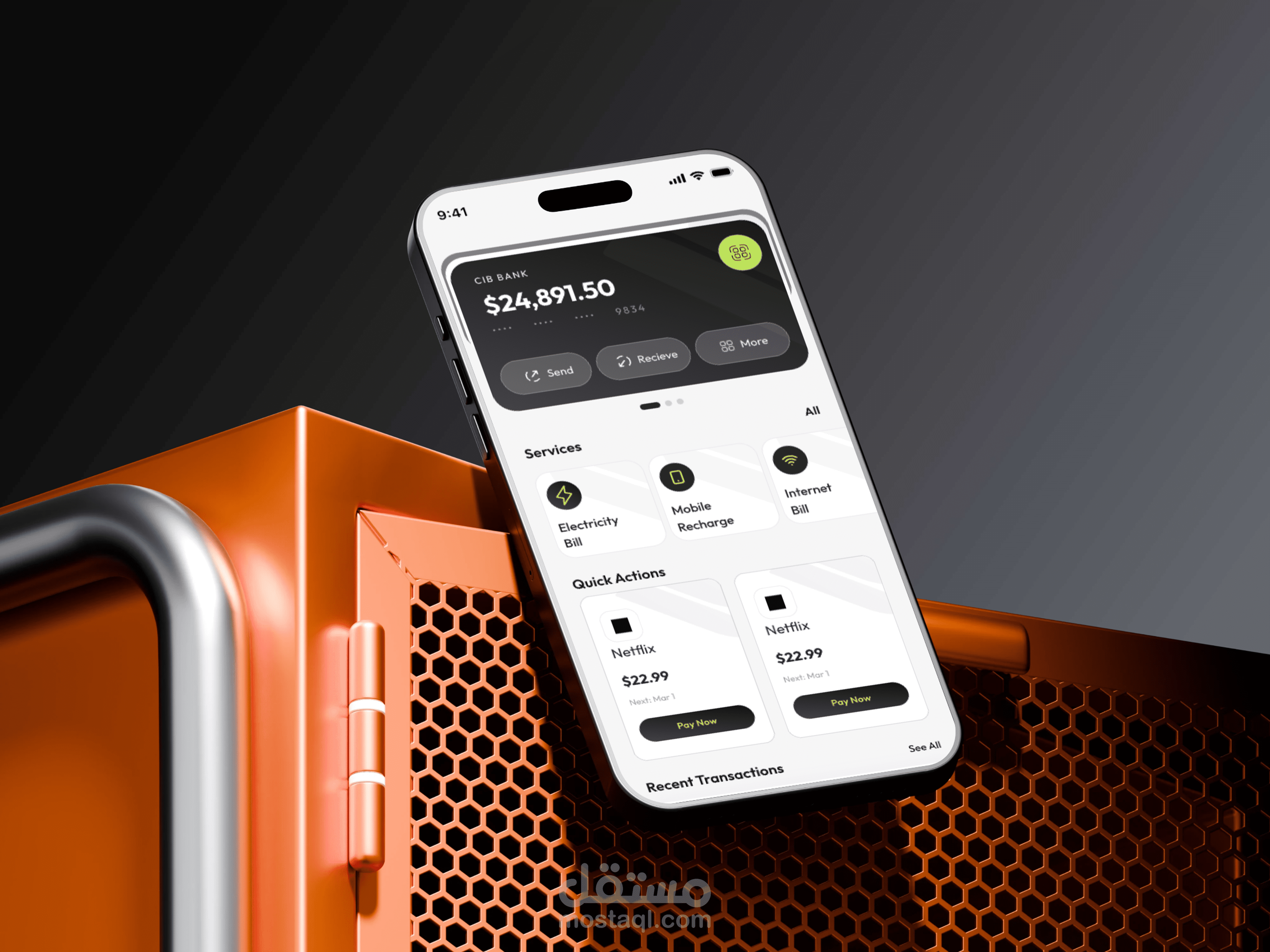 تطبيق Finvo للمعاملات المالية