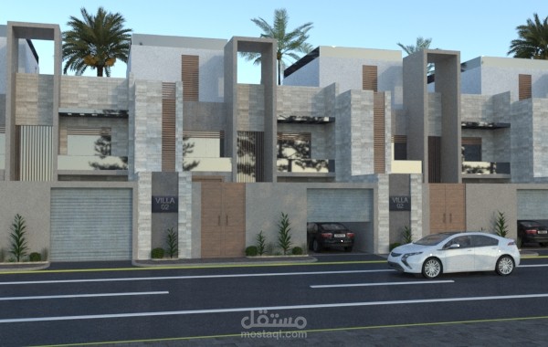 تصميم واجهة فيلا في السعودية