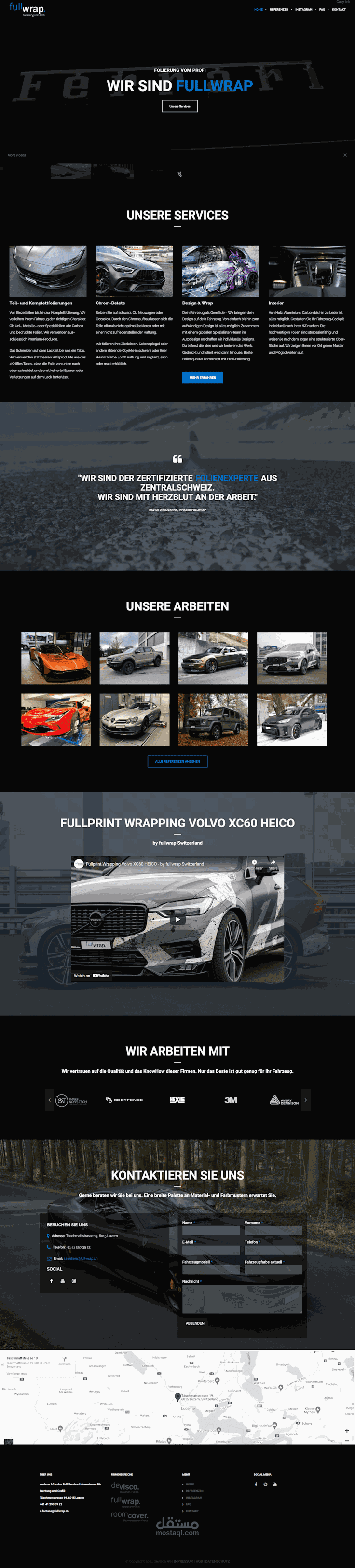 [ووردبريس] اعمال تغليف السيارات - [Wordpress] Car Wrapping Busines