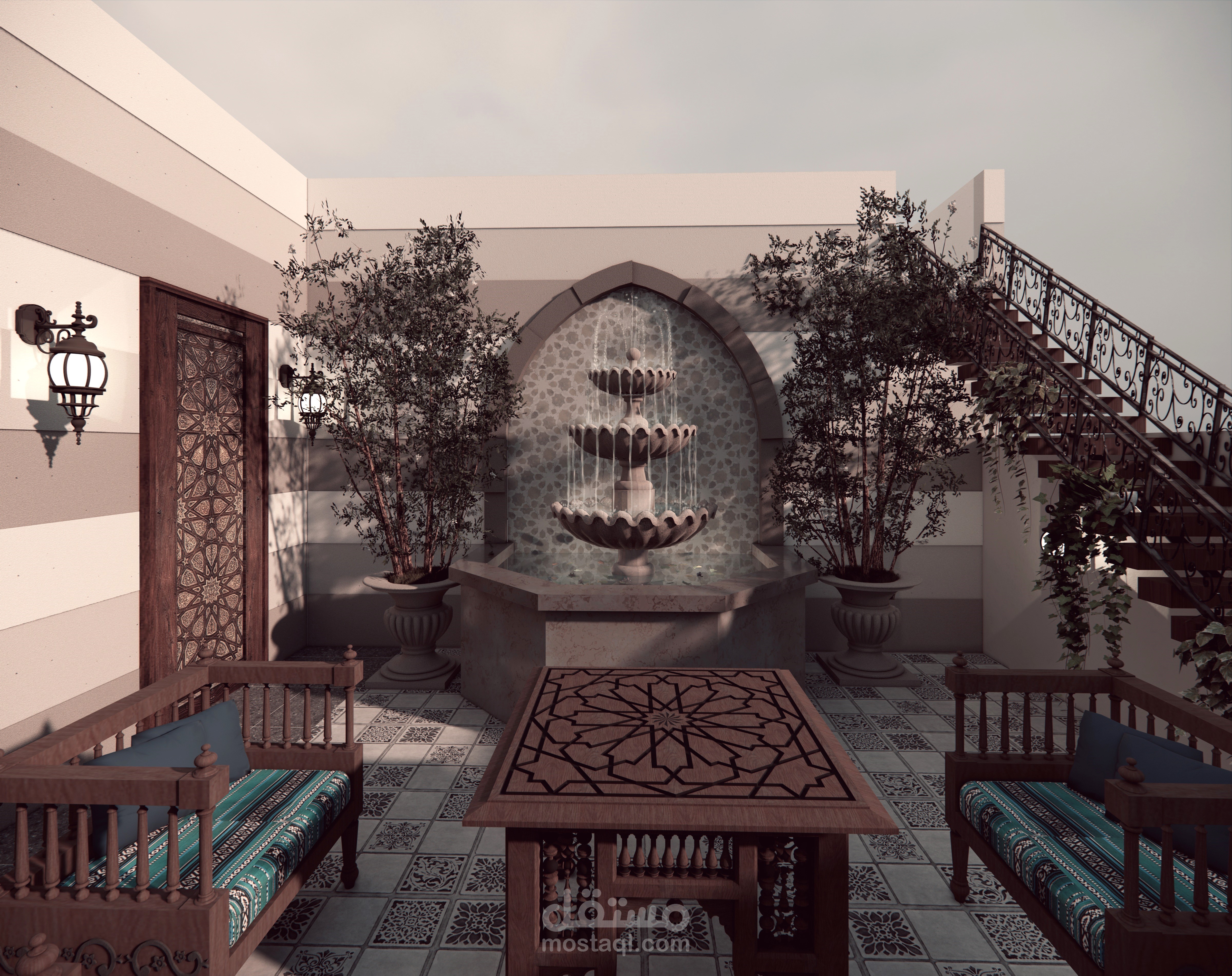 Damascene style garden
