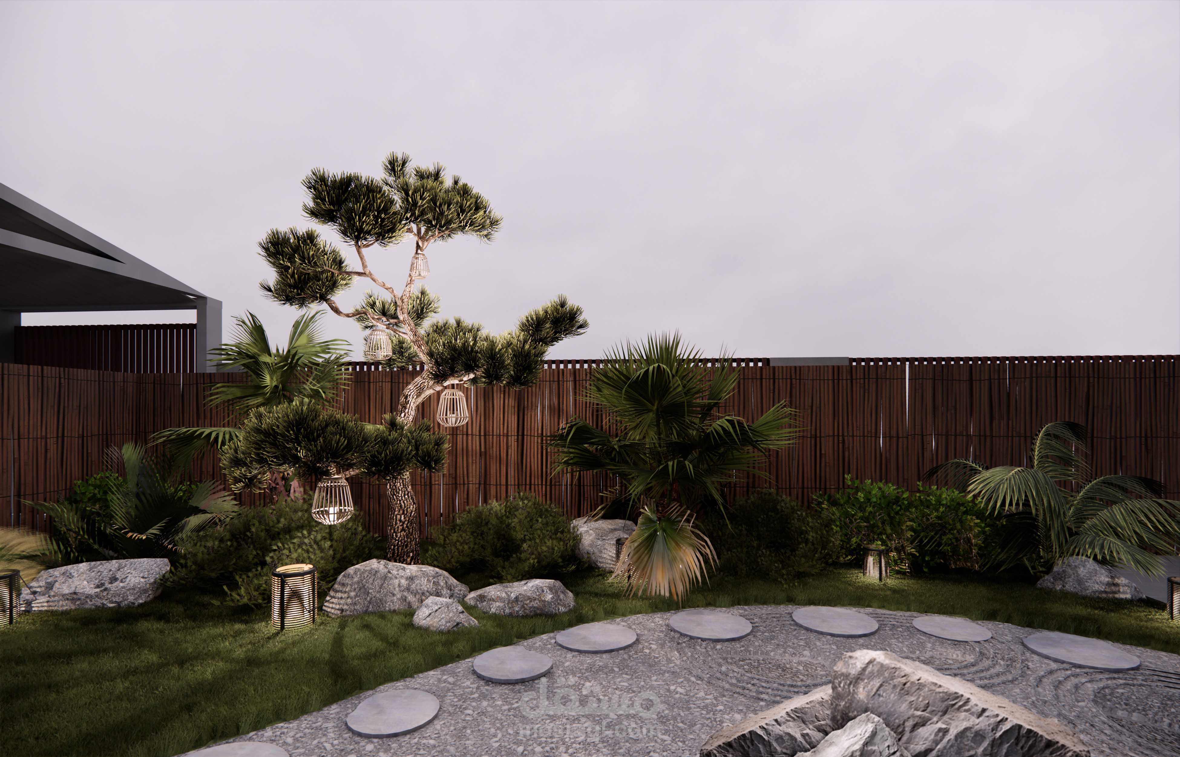 Japanese style garden