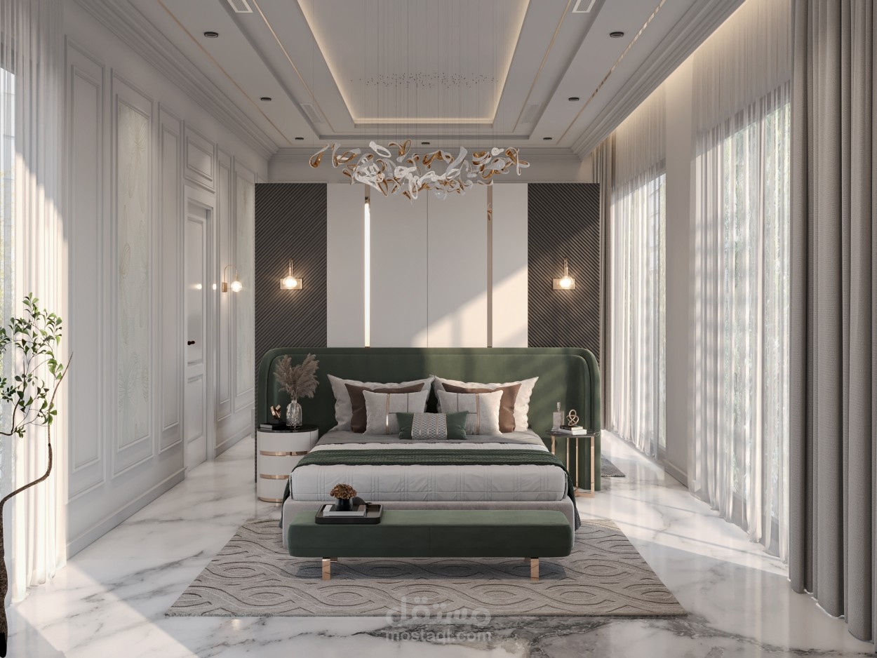 تصميم داخلي لفيلا سكنية في جزيرة السعديات/ ابو ظبي