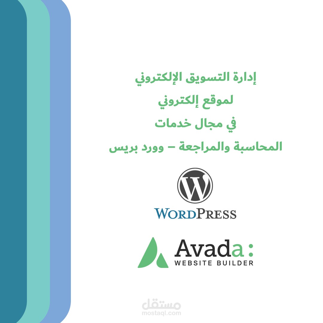 إدارة التسويق الإلكتروني لموقع إلكتروني في مجال خدمات المحاسبة والمراجعة – وورد بريس