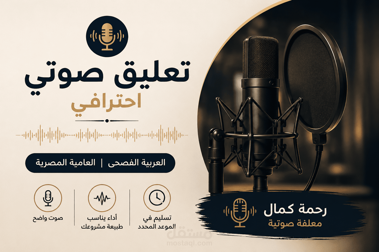 التعليق الصوتي(Voice over)