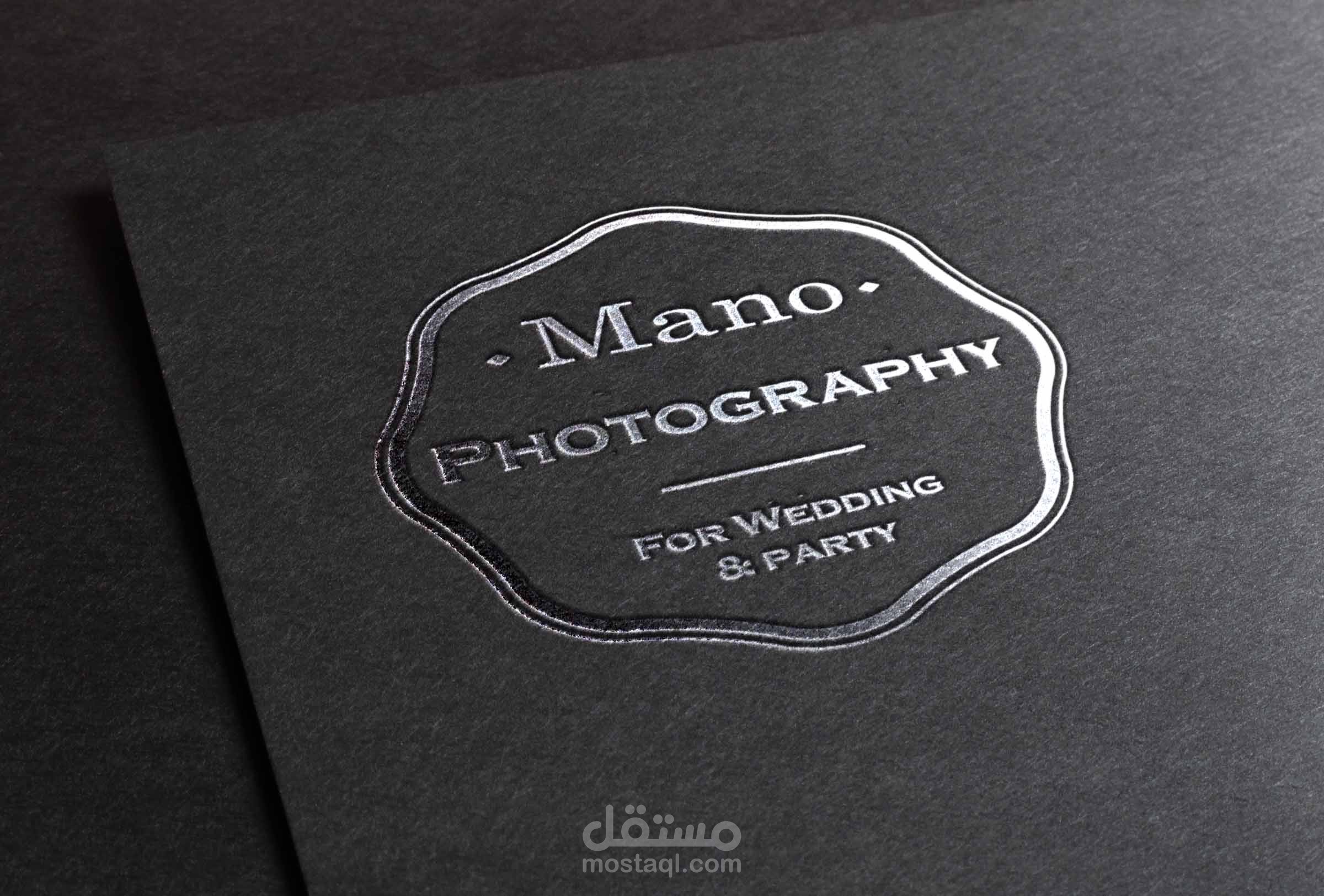 " a Logo and Flyer for " Mano Photograher