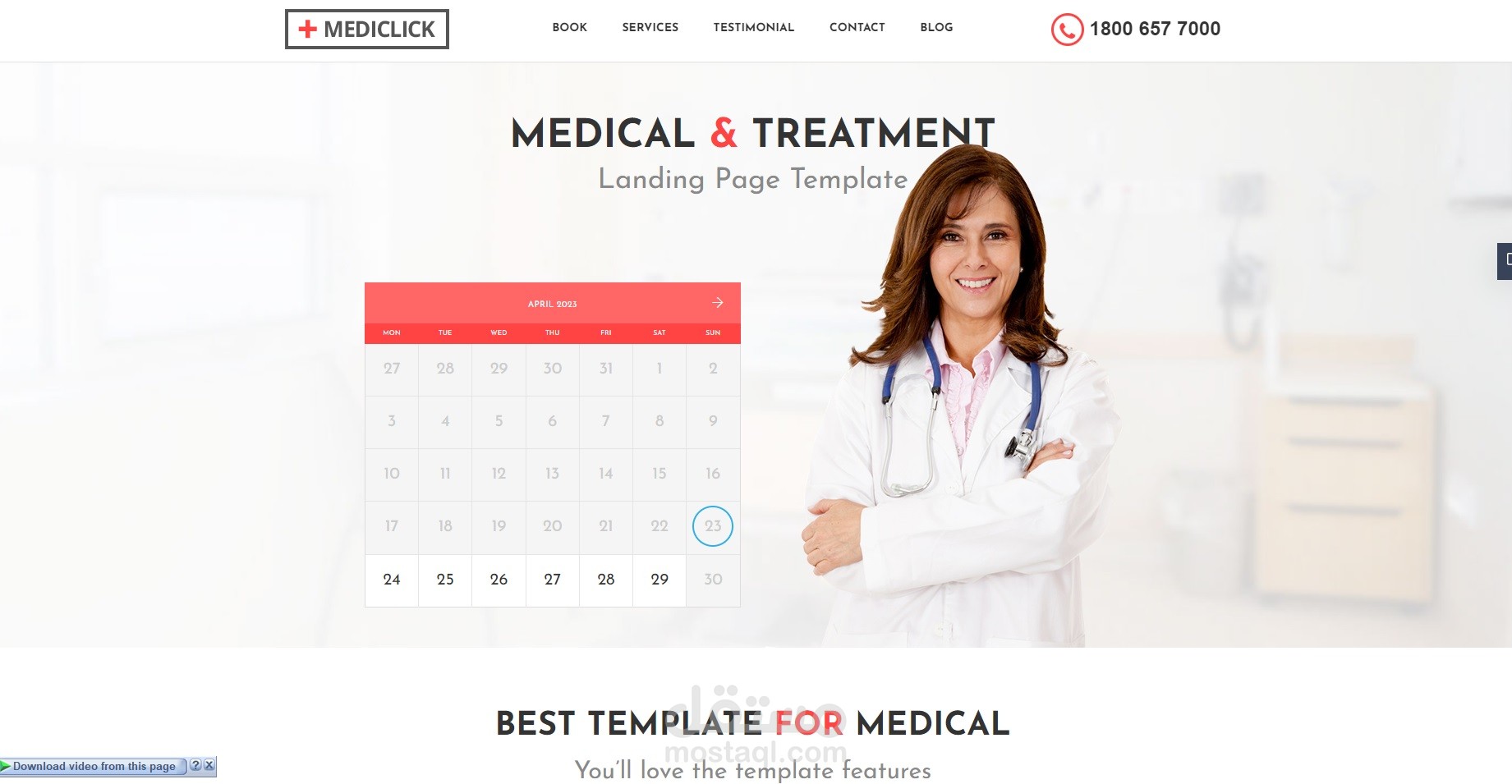 Medical Landing Page WordPress Theme