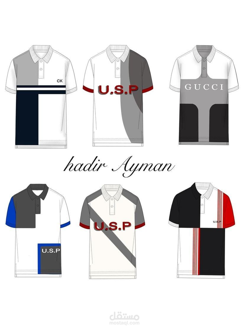 تصميم تيشرتات  polo  رجالي  انيقه واحترافية