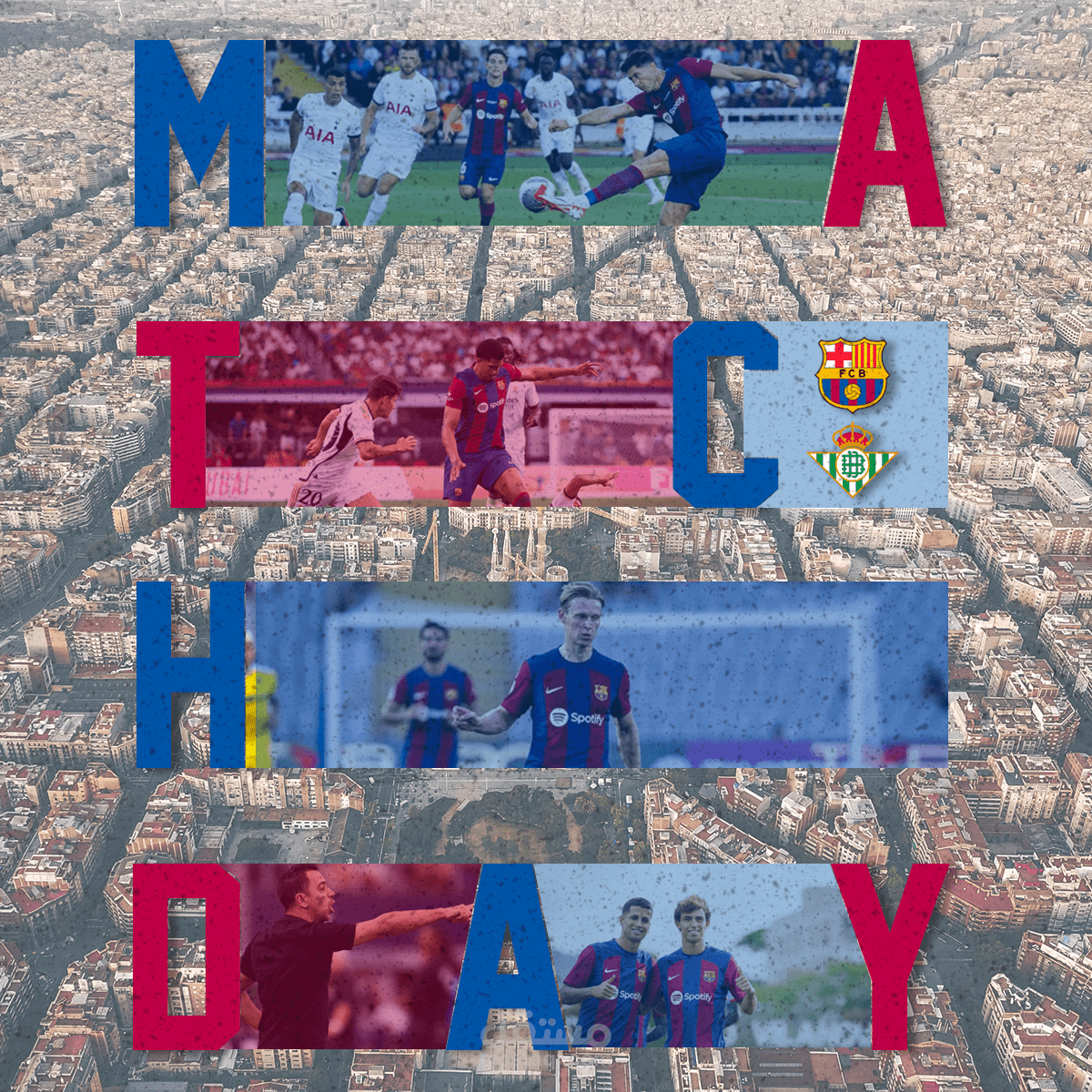 poster for Barcelona match vs Real Betis