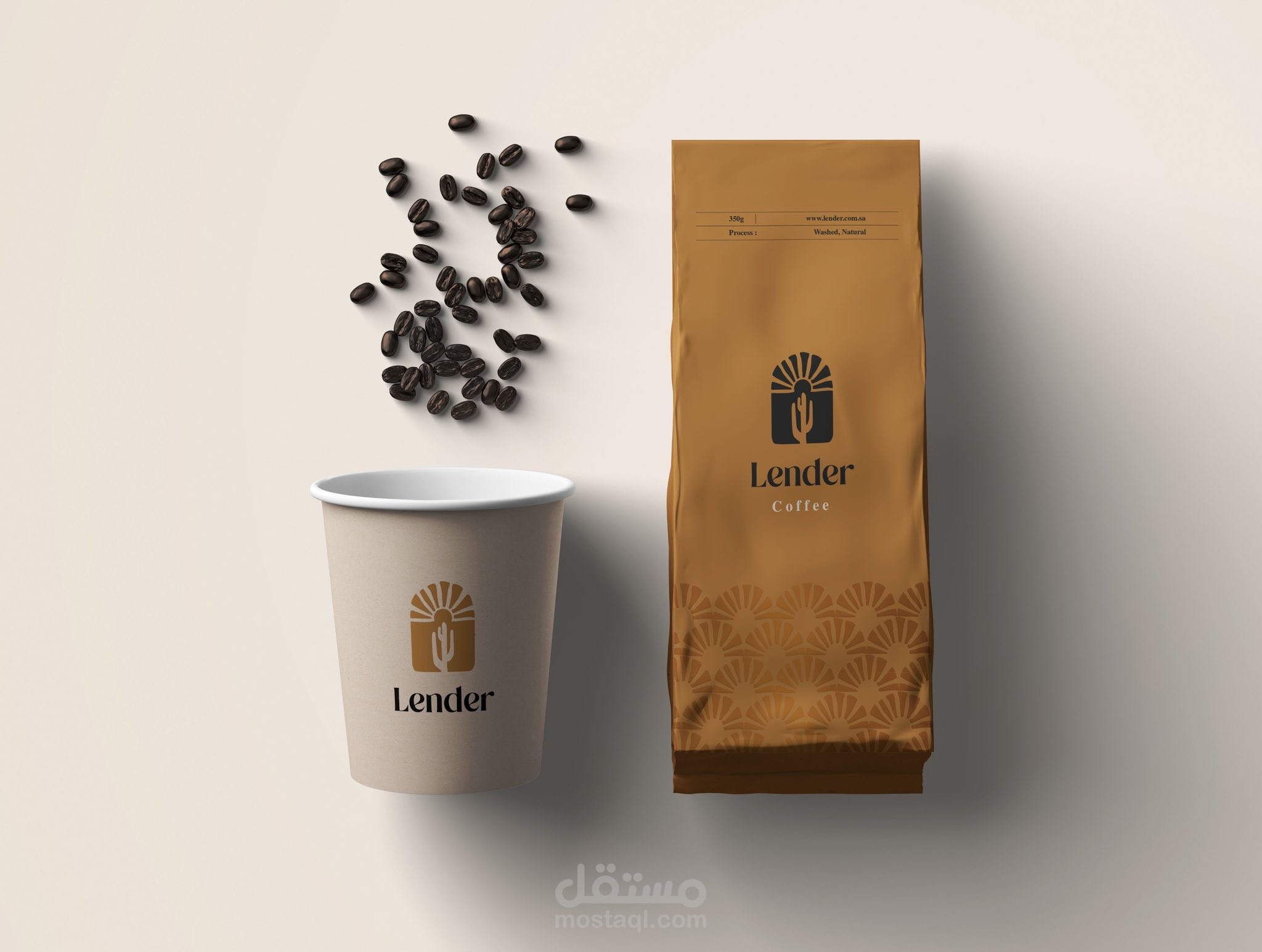 تصميم على اكواب ورقيه
