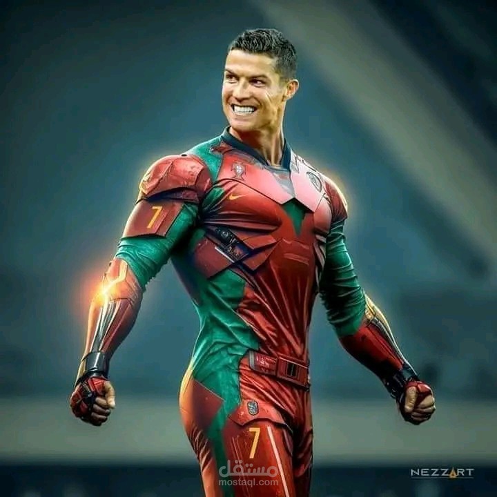 صورة لاعب كرة مشهور بالذكاء الاصطناعي