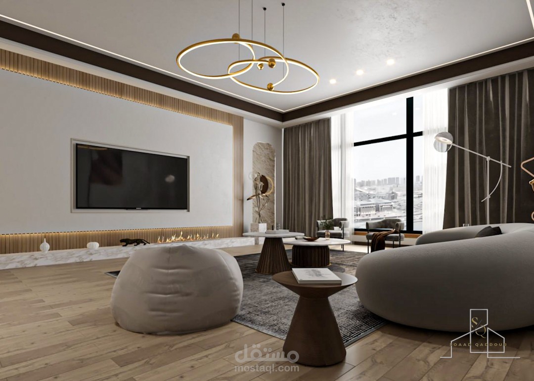 تصميم داخلي لصالة