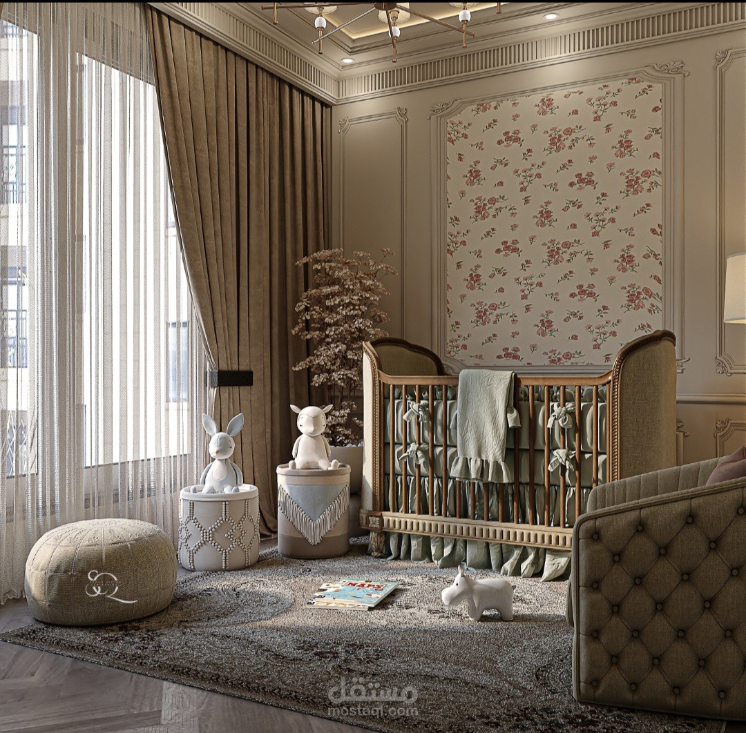 تصميم ديكور داخلي لغرفة طفل