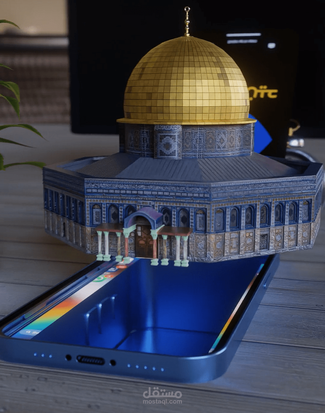 تحريك ثلاثي الأبعاد لقبة الصخرة