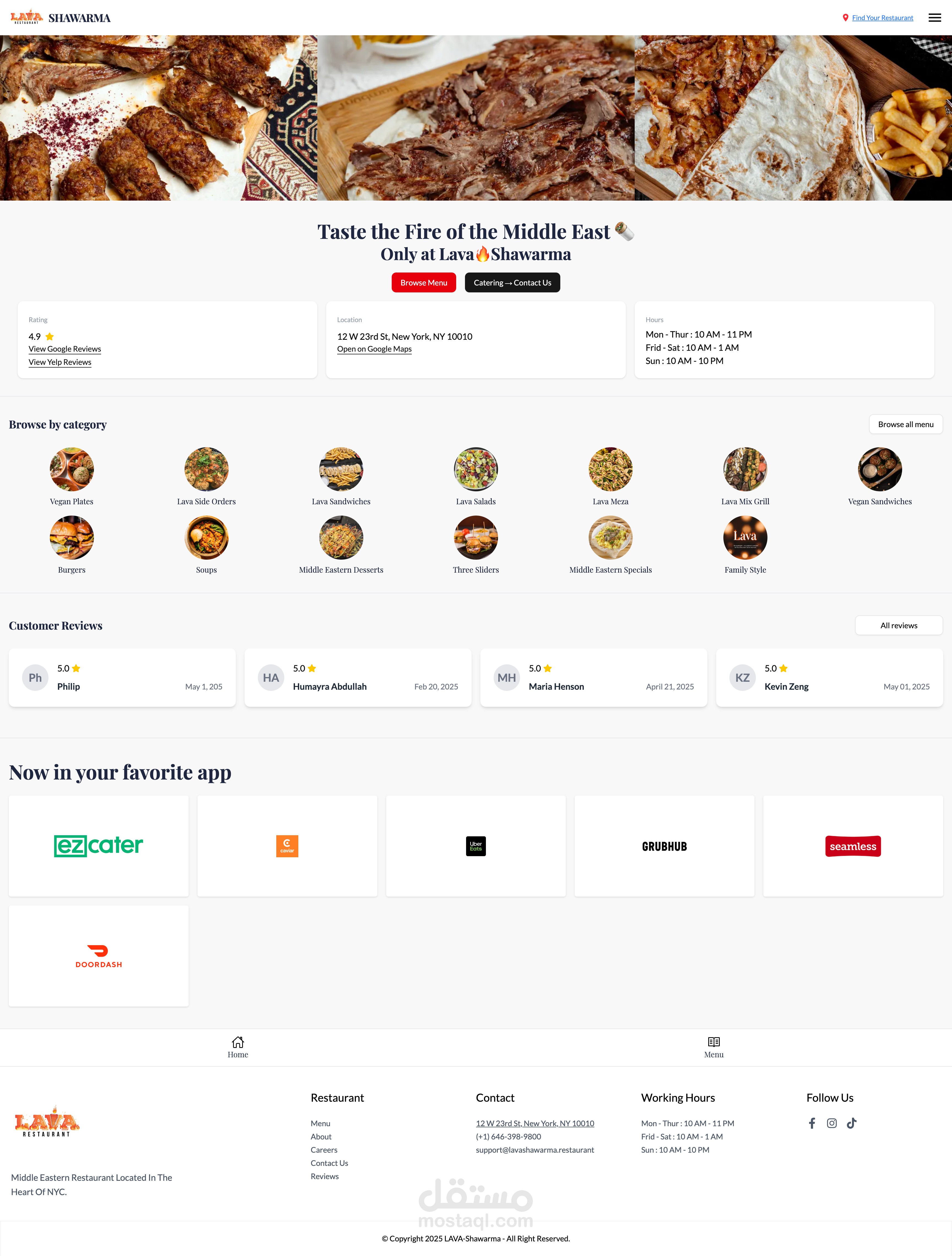 Digital Menu Modernization & Frontend Development (May 2025)