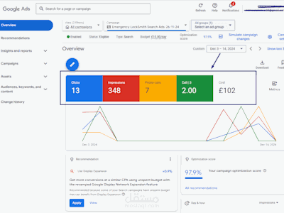 إعلانات جوجل لخدمات محلية مع تتبع المكالمات