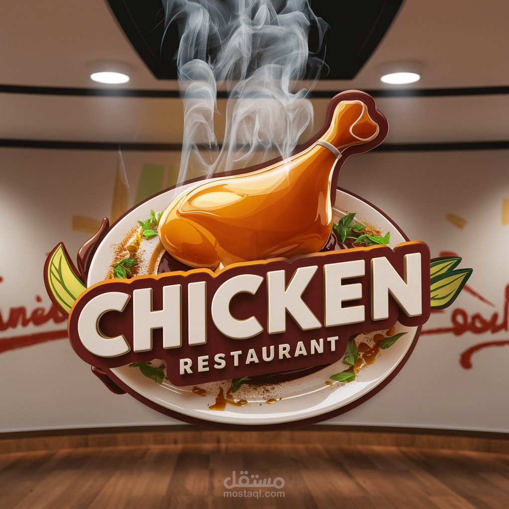 تصميم شعار لدى مطعم Chicken
