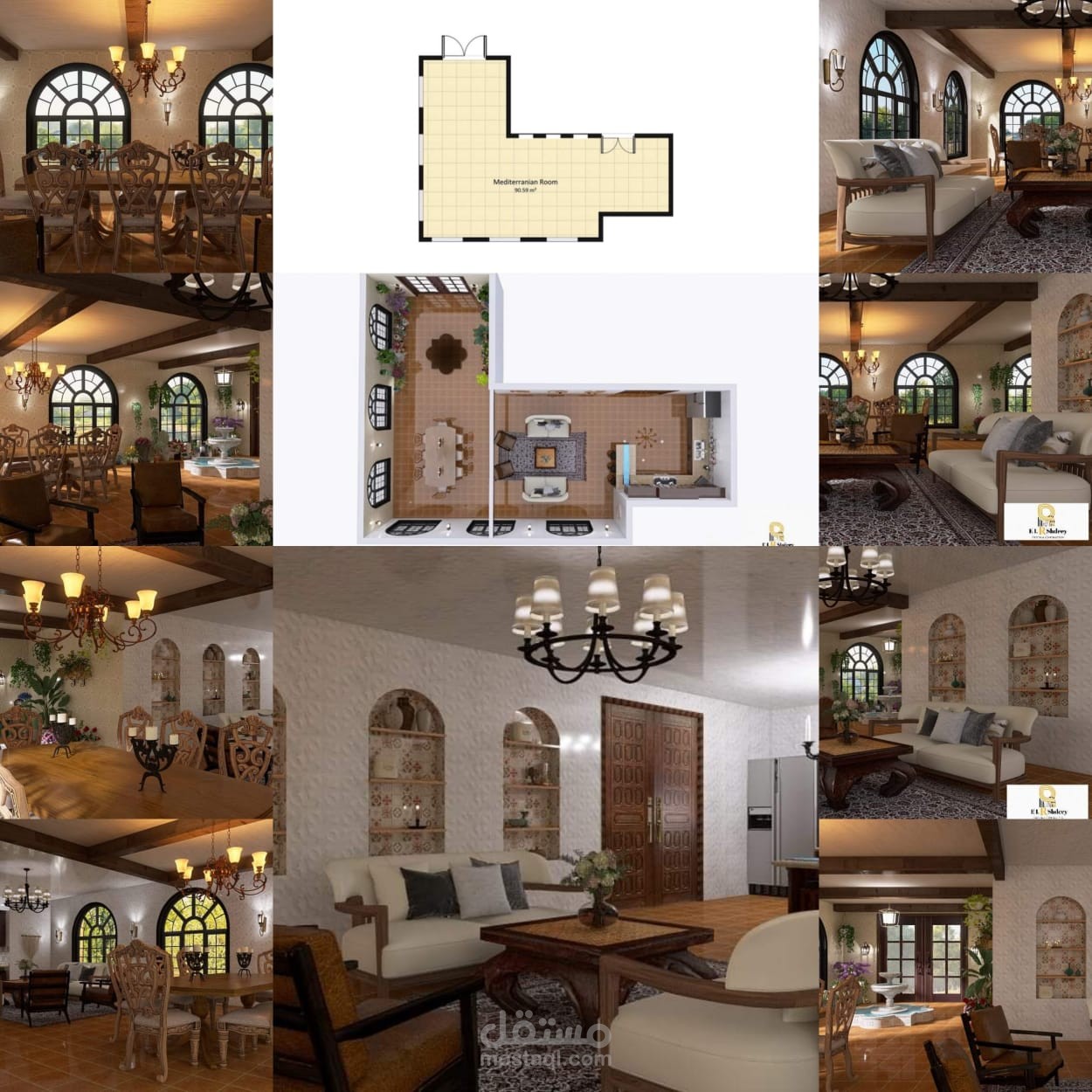 تصميم داخلي لفيلا سكنية