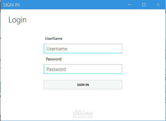 Hotel management system login window