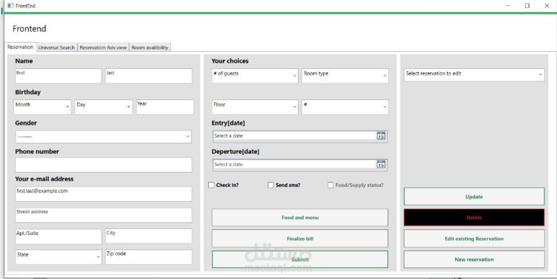 hotel reservation system