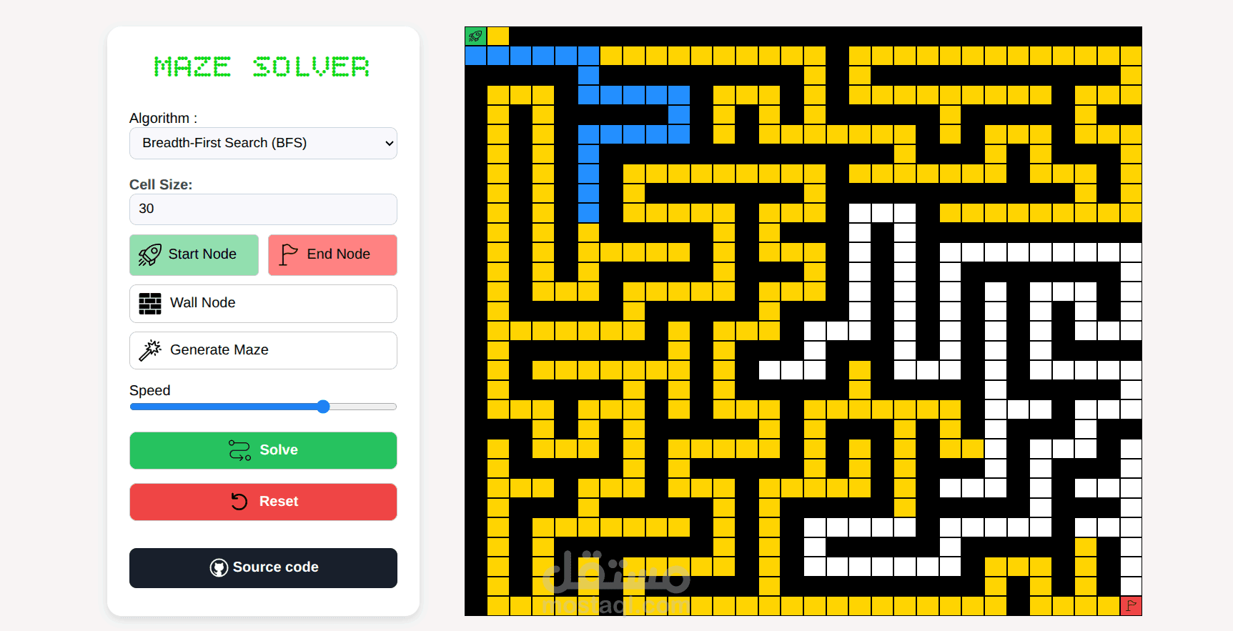Maze Solver & Pathfinding Visualizer