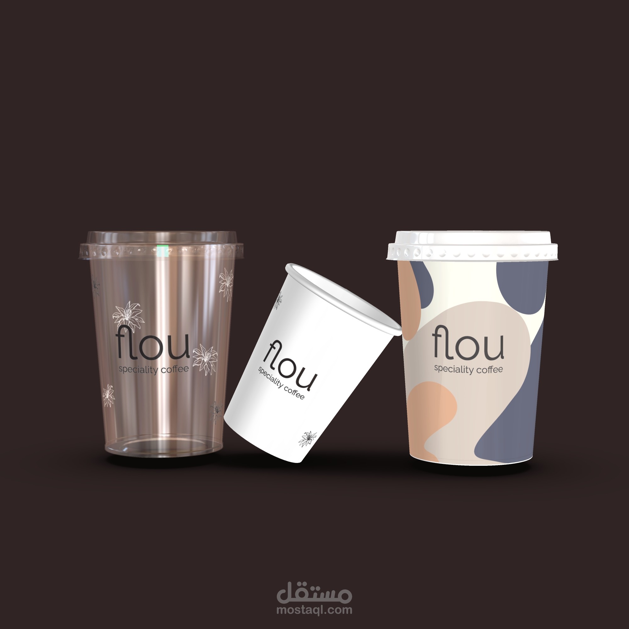 تصميم أكواب بأنواع مختلفة