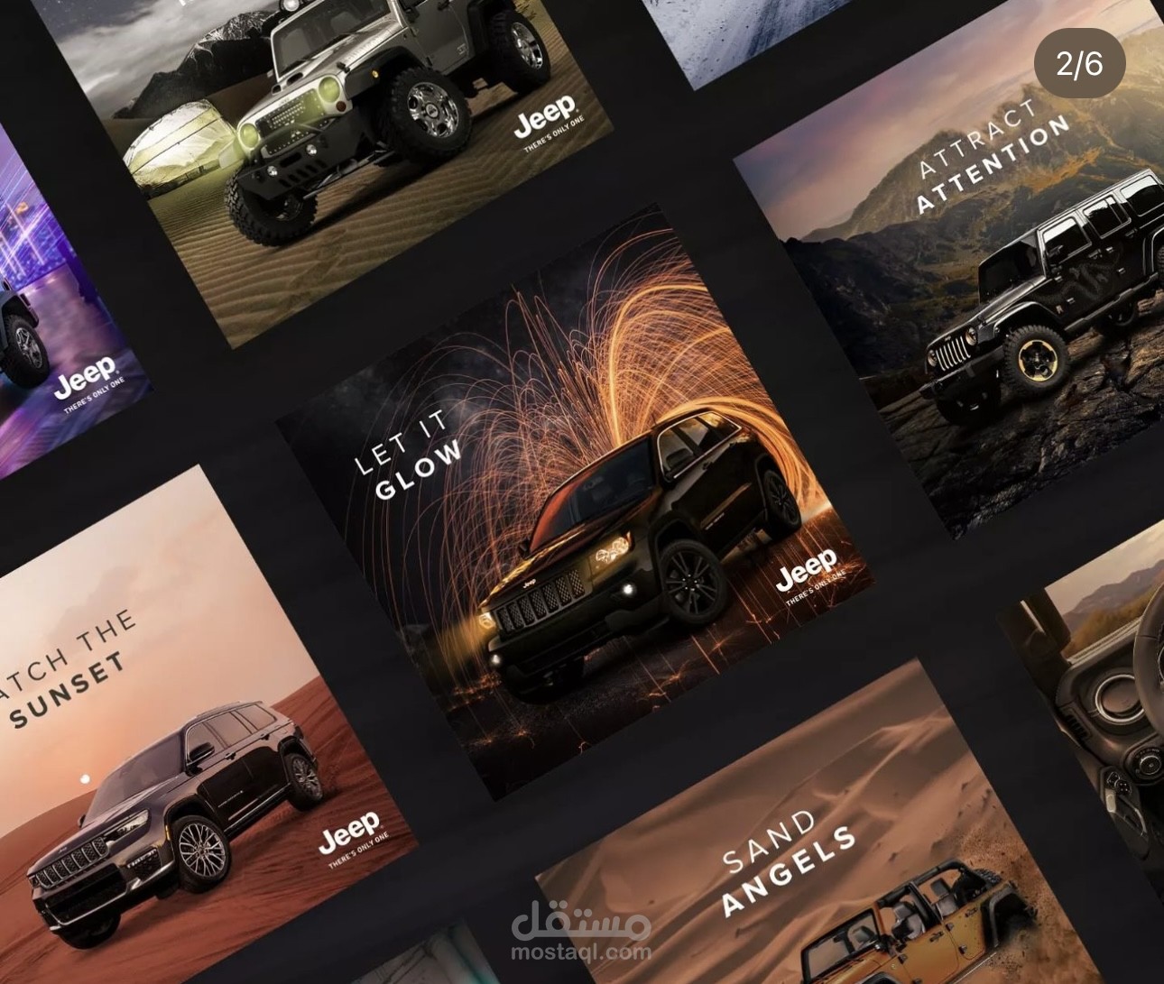 Cars social media Design(jeep, faster)