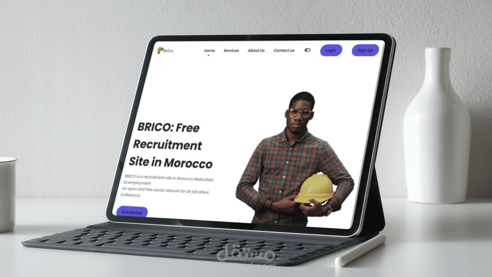 تطوير موقع ويب لإدارة عروض الوظائف والتدريبات.