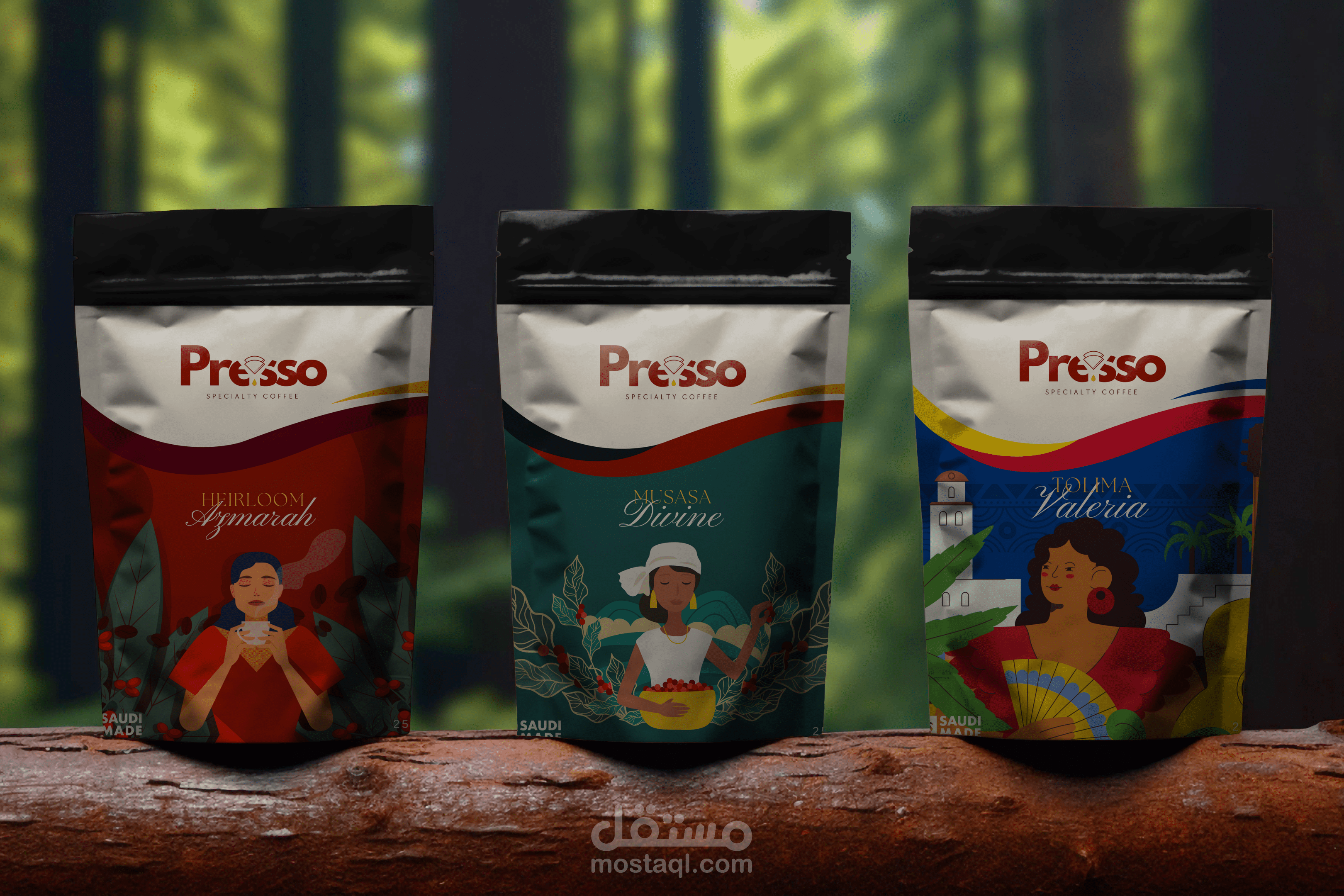 Coffee Packaging Designs - تصميم منتجات قهوة مختصة