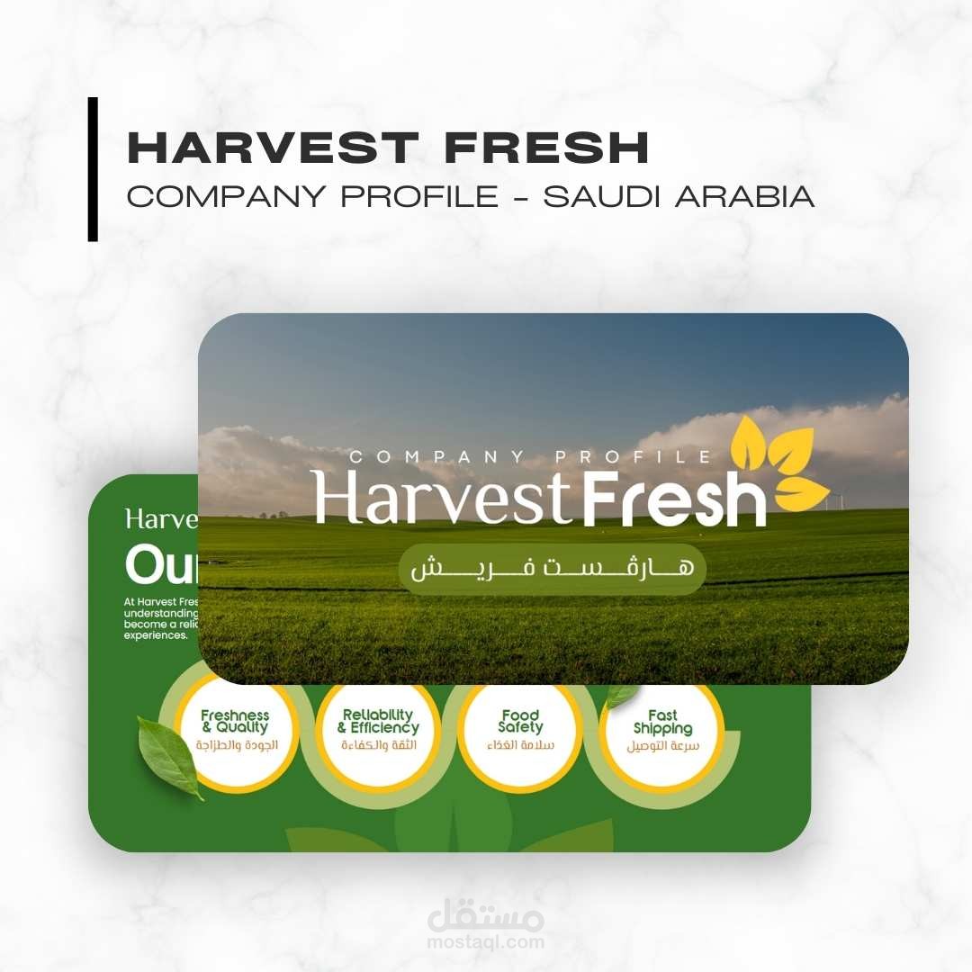 ملف تعريفي لشركة استيراد أغذية - Company Profile