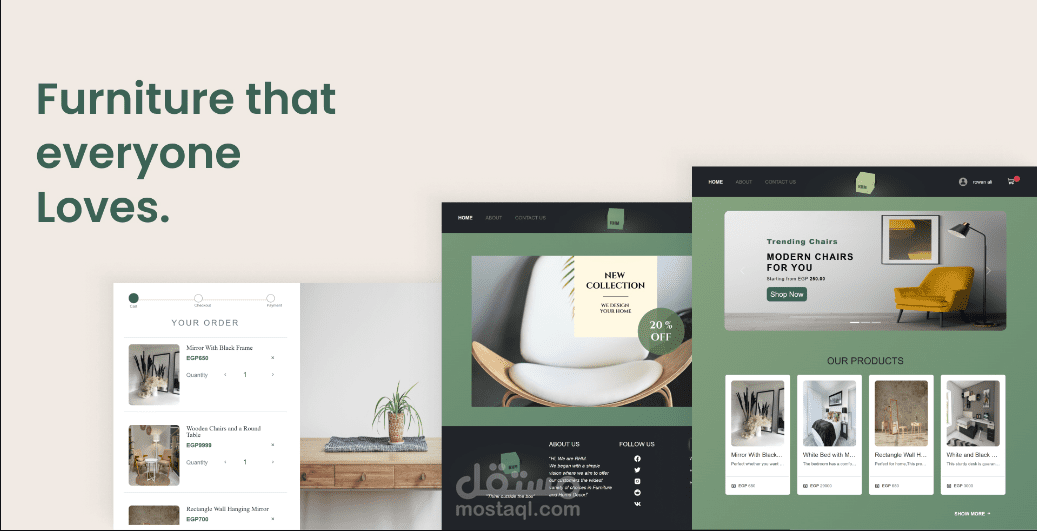 صفحة موقع HTML CSS JavaScript