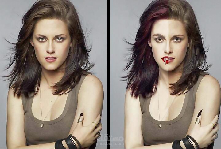 تحويل شخصيه الى مصاص دماء والتغير فى الشكل