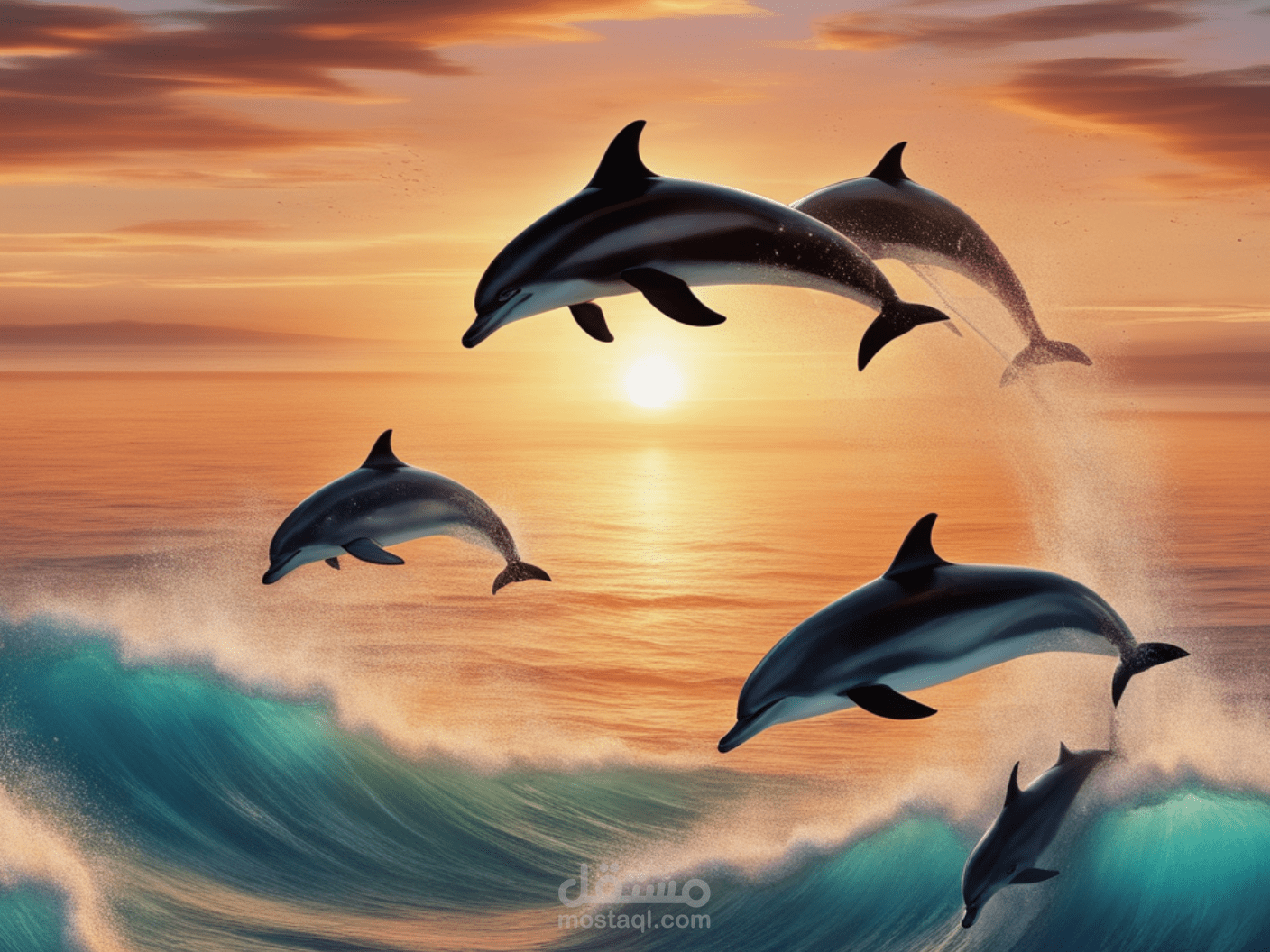 لوحه لغروب الشمس