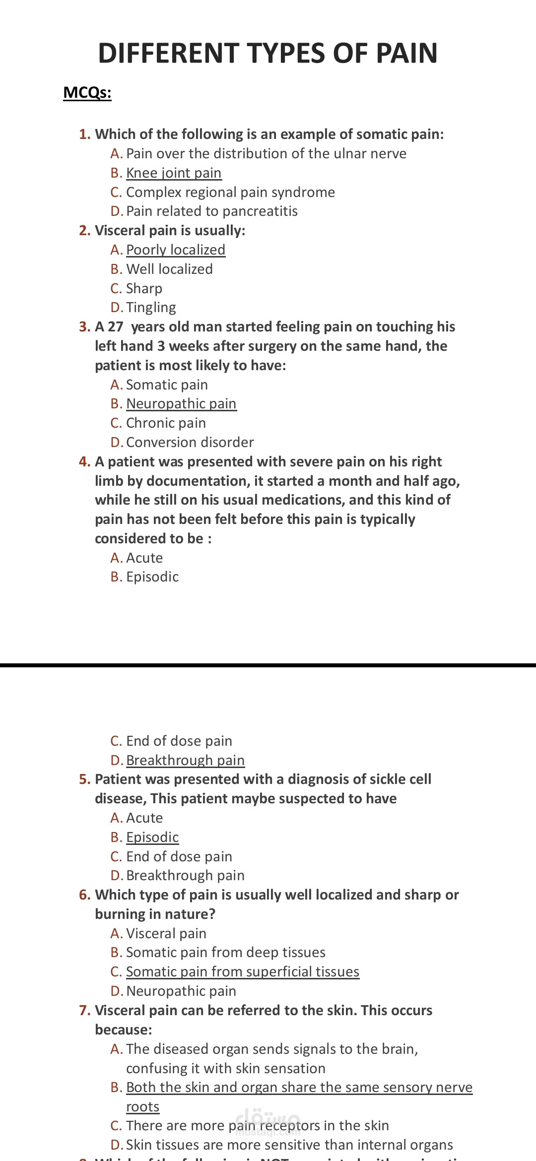 Questions and Answers