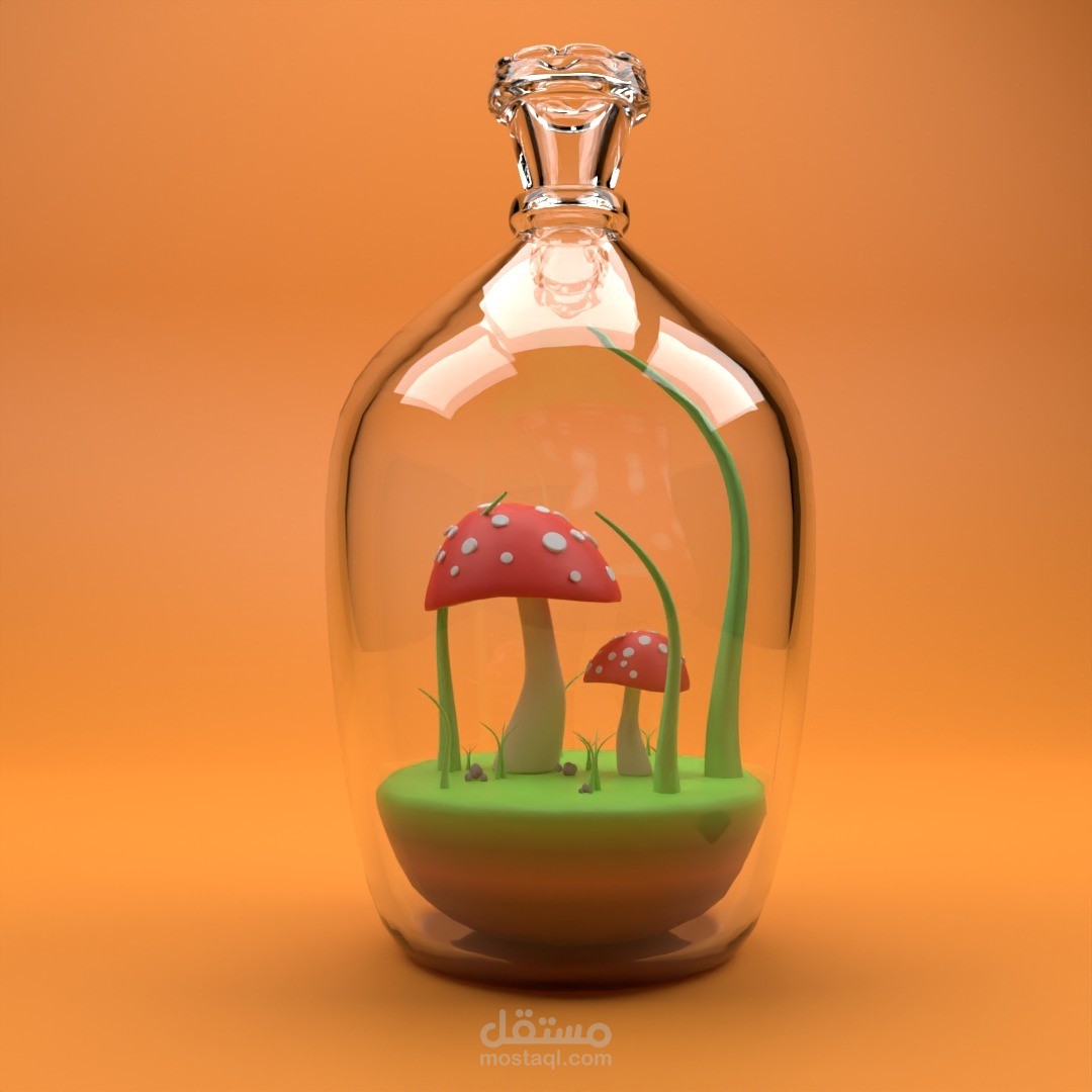 تصميم عمل ابداعي باستخدام بلندر blender