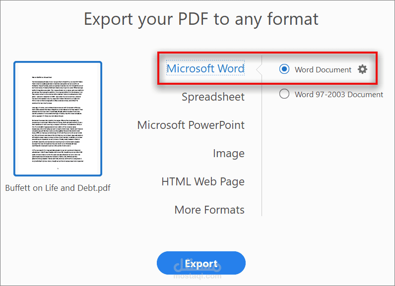 Microsoft office وتحويل الملفات الى صيغ مختلفة