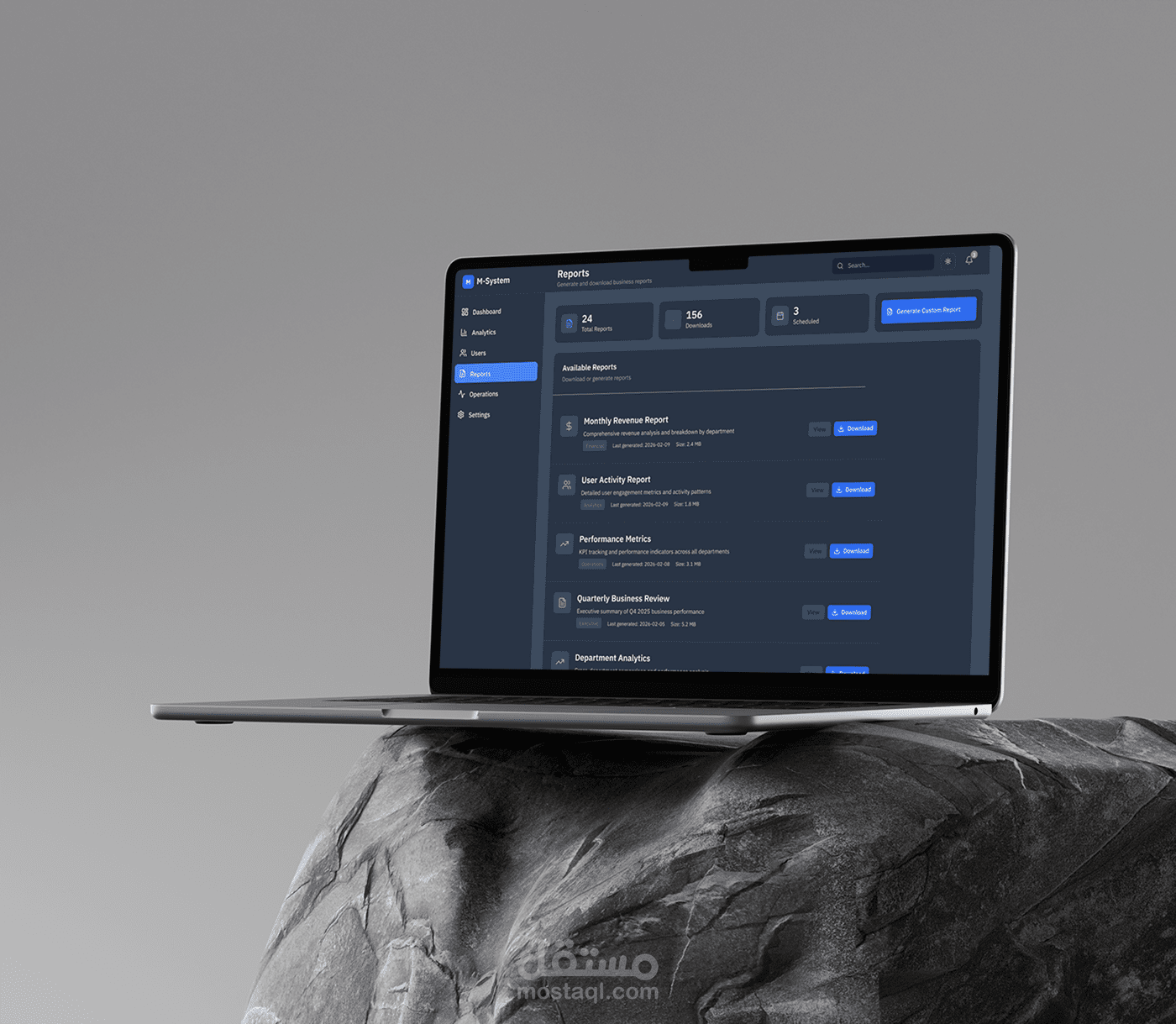 M-System — Enterprise SaaS Management Dashboard