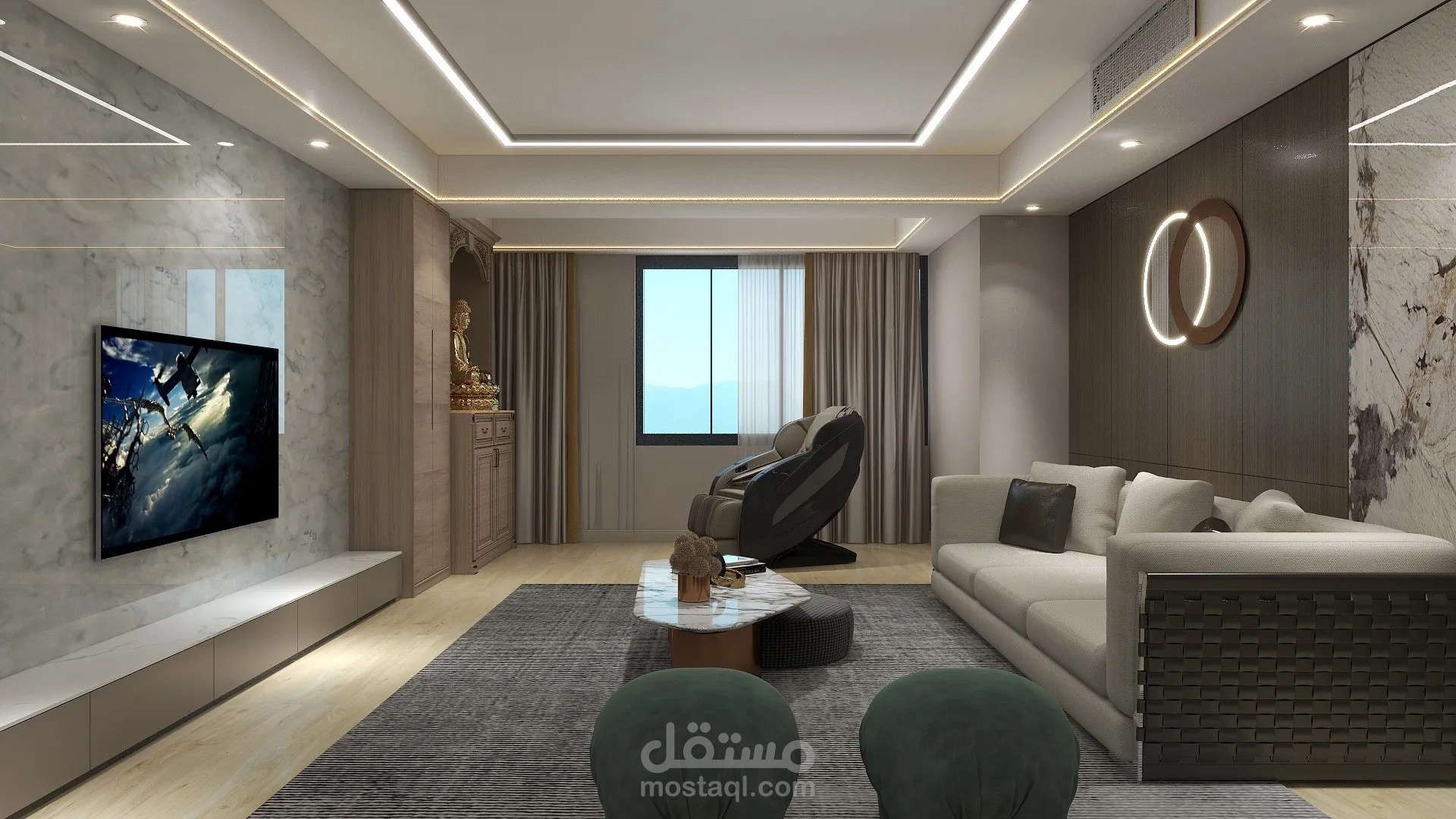 تصميم غرفة معيشة Living room