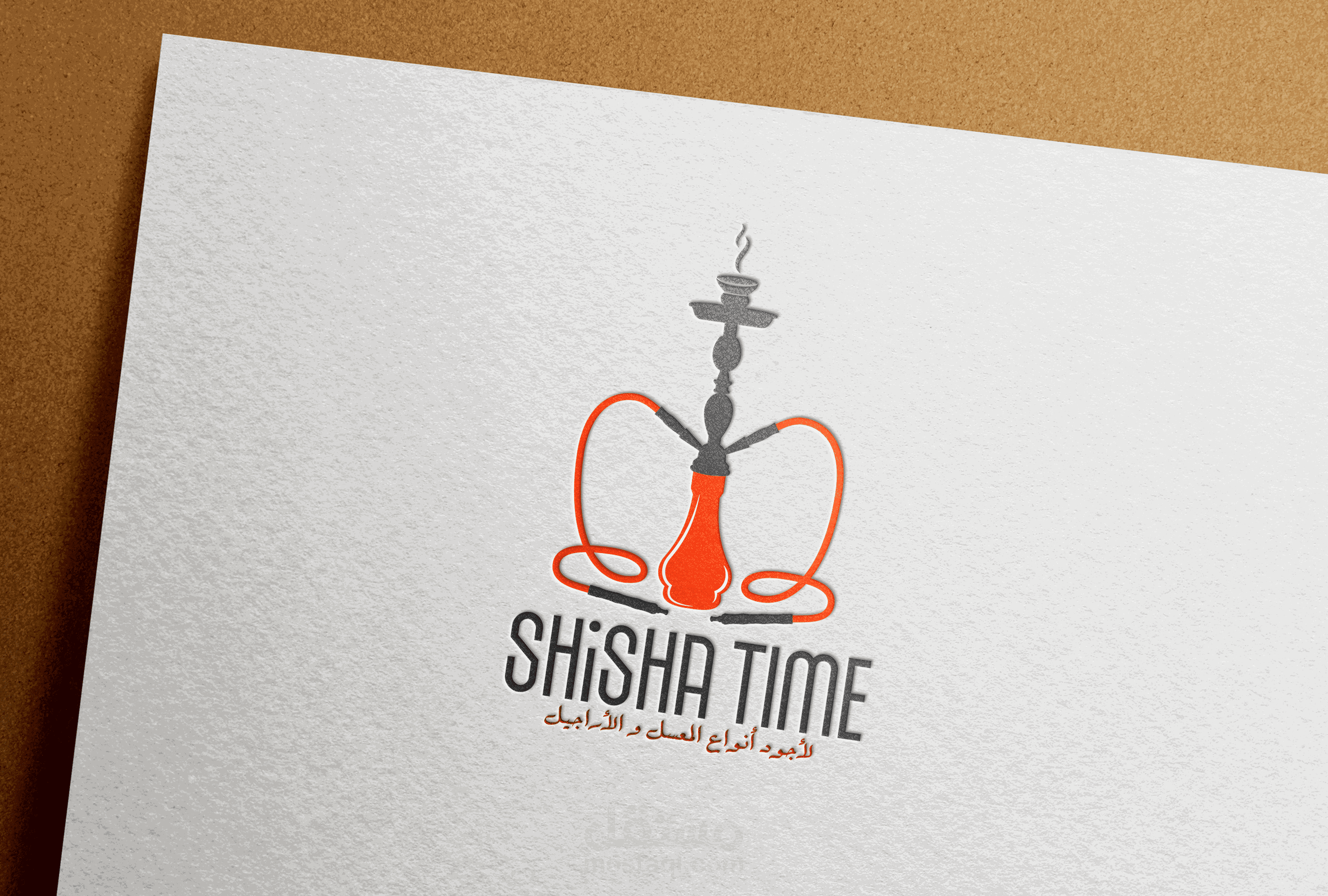 تصميم لوجو . logo design (شيشة تايم )