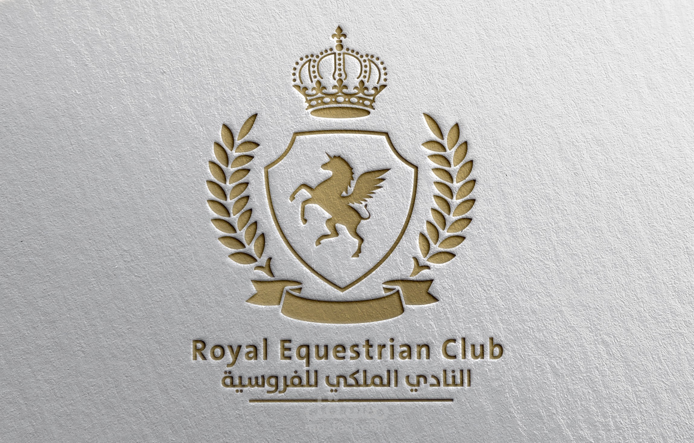 تصميم لوجو . logo design (نادي الفروسية)