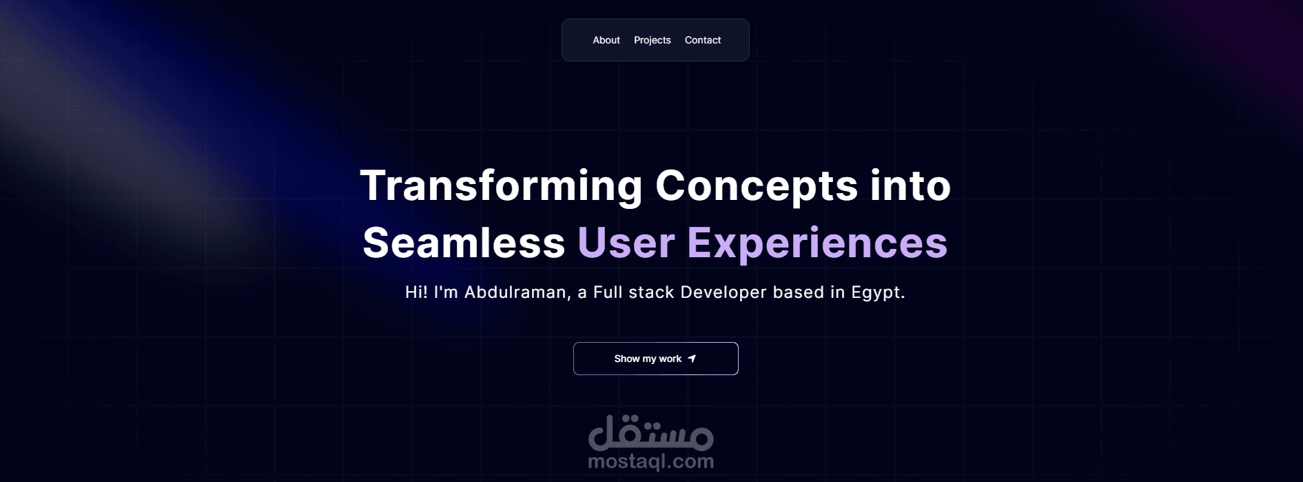 تطبيق Portfolio