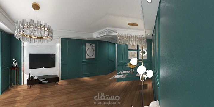 تصميم شقة صغيرة من ارقي الاثاث