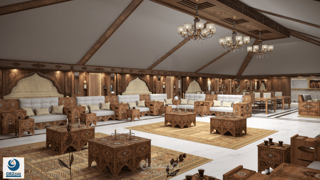 خيمة استقبال على الطراز الدمشقي